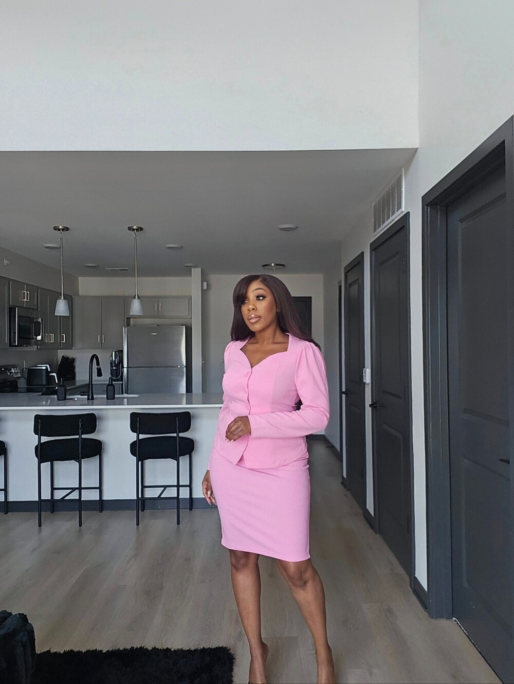 Pink Skirt Set